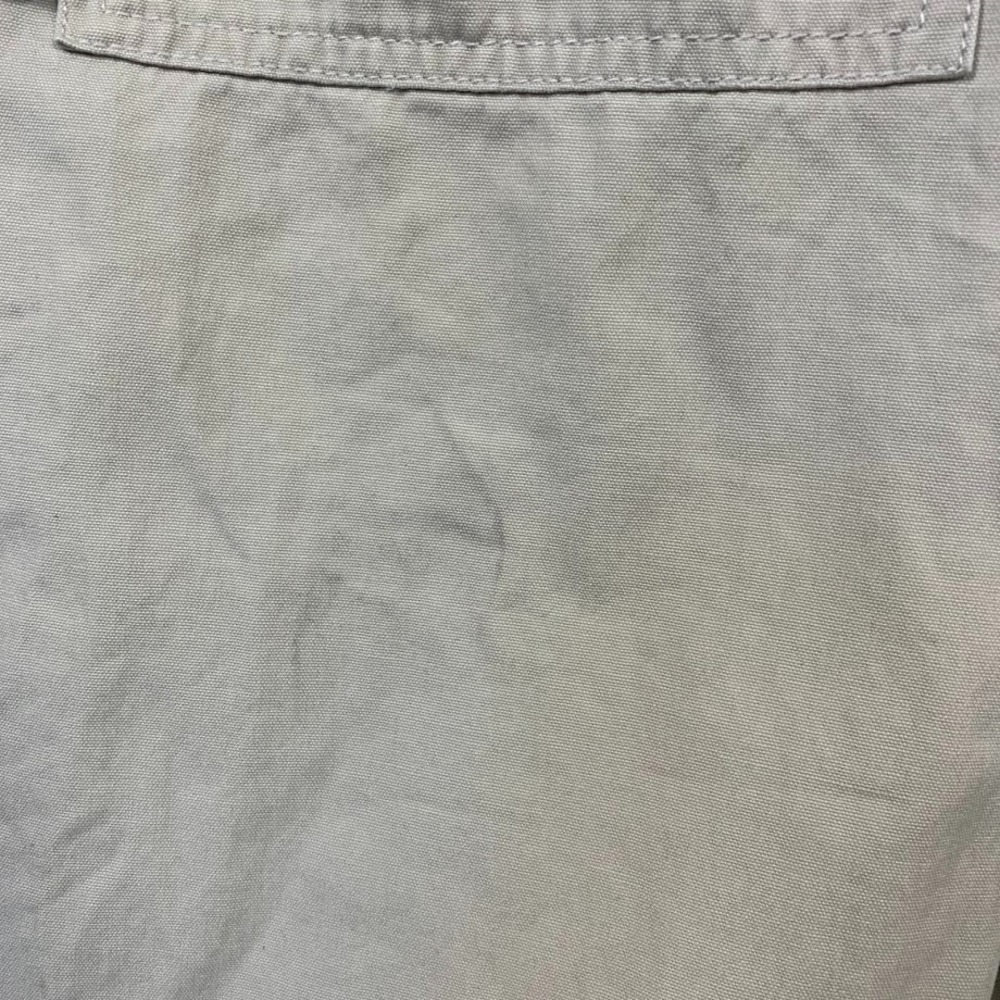 Vintage Y2K Old Navy Bib Carpenter Overalls Beige Denim Cargo Utility Women's XS - Picture 9 of 13
